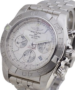 Chronomat B01 Men's Automatic Chronograph in Steel on Steel Bracelet with Silver Dial