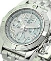 Chronomat B01 Automatic Chronograph in Steel on Steel Bracelet with Silver Roman Dial