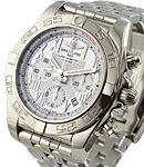 Chronomat B01 Chronograph in Steel on Steel Bracelet with Mother of Pearl Dial