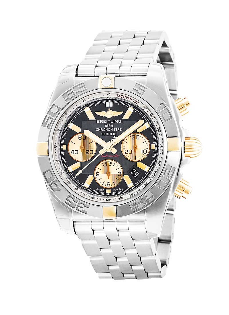 Breitling Chronomat B01 Chronograph in Steel and Rose Gold