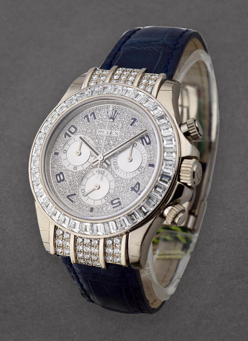 Rolex Unworn Daytona Special Edition in White Gold with Diamond Bezel