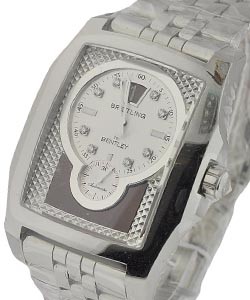 Bentley Collection Mens Flying B in Steel Steel on Bracelet with Silver-Bronze Dial