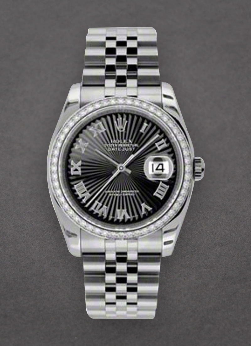 Rolex Unworn Datejust 36 mm in Steel with Diamond Bezel