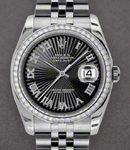 Datejust 36 mm in Steel with Diamond Bezel on Steel Jubilee Bracelet with  Jubilee Bracelet