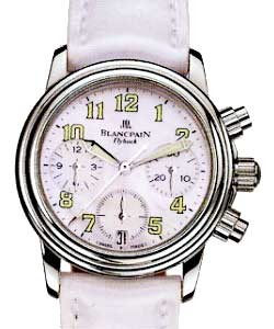 Leman Flyback Chronograph - Lady's Steel on Strap with Pink Mother of Pearl Dial