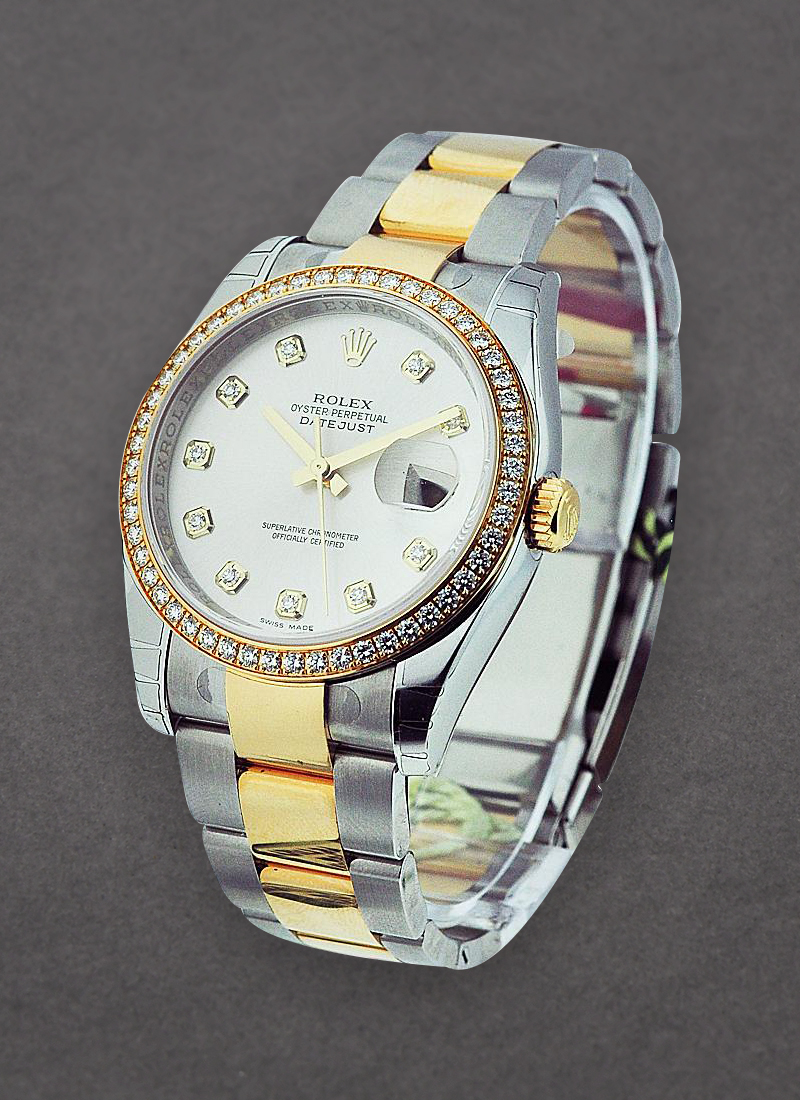 Rolex Unworn Datejust 36 mm 2 Tone with Diamond Bezel