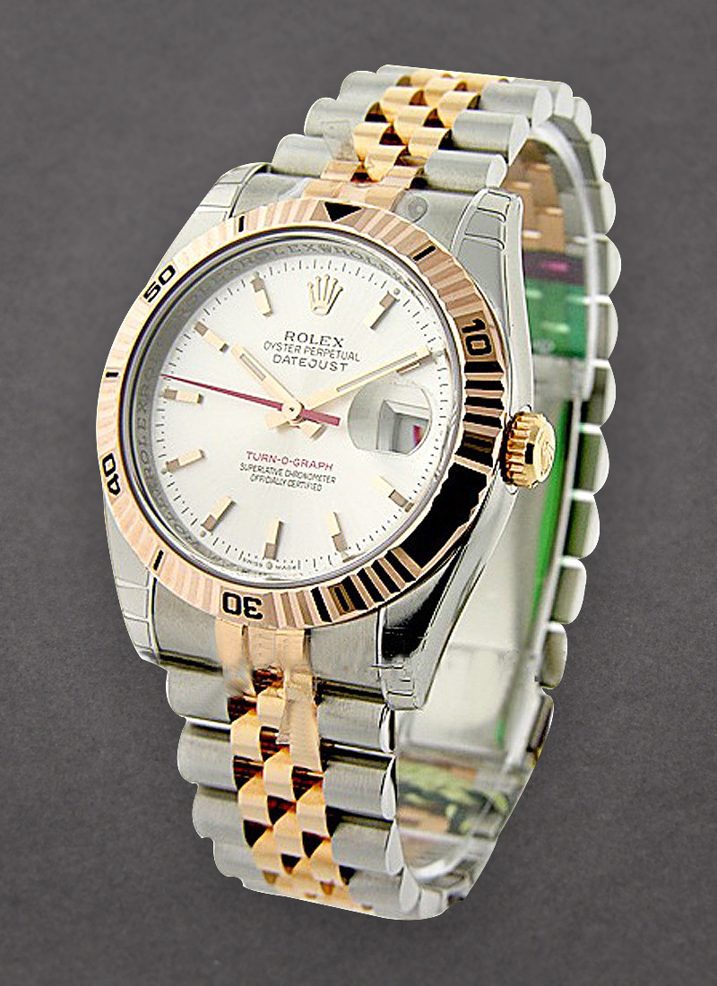 Rolex Unworn Datejust in Steel with Rose Gold Turn-O-Graph Bezel