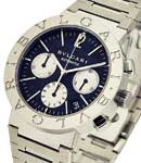 Bvlgari Bvlgari Men's Steel - Chrono Automatic in Steel Steel on Bracelet with Black Dial