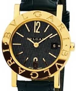 Bvlgari Bvlgari 26mm Yellow Gold on  Strap with Black Dial