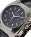 Ergon Mid Size in Steel on Strap with Black Diamond Dial