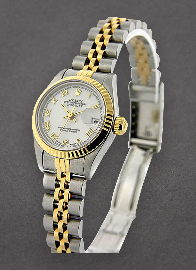 Pre-Owned Rolex Datejust in Steel and Yellow Gold with Fluted Bezel