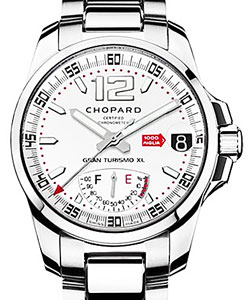 MILLE MIGLIA GRAN TURISMO XL POWER CONTROL in Steel on Steel Bracelet with Silver Dial