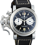 Chronofighter Automatic Chronograph Steel on Strap with Black Dial with White Sub Dials