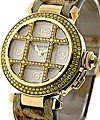 32mm Pasha Yellow Sapphire Bezel and Grid - Fur Strap