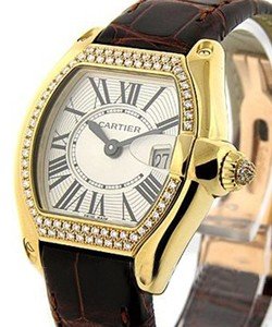  Lady''s Roadster Yellow Gold on Strap with Diamond Case