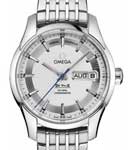 De Ville Hour Vision Co-Axial Annual Calendar in Stainless Steel Steel on Bracelet with Silver Dial