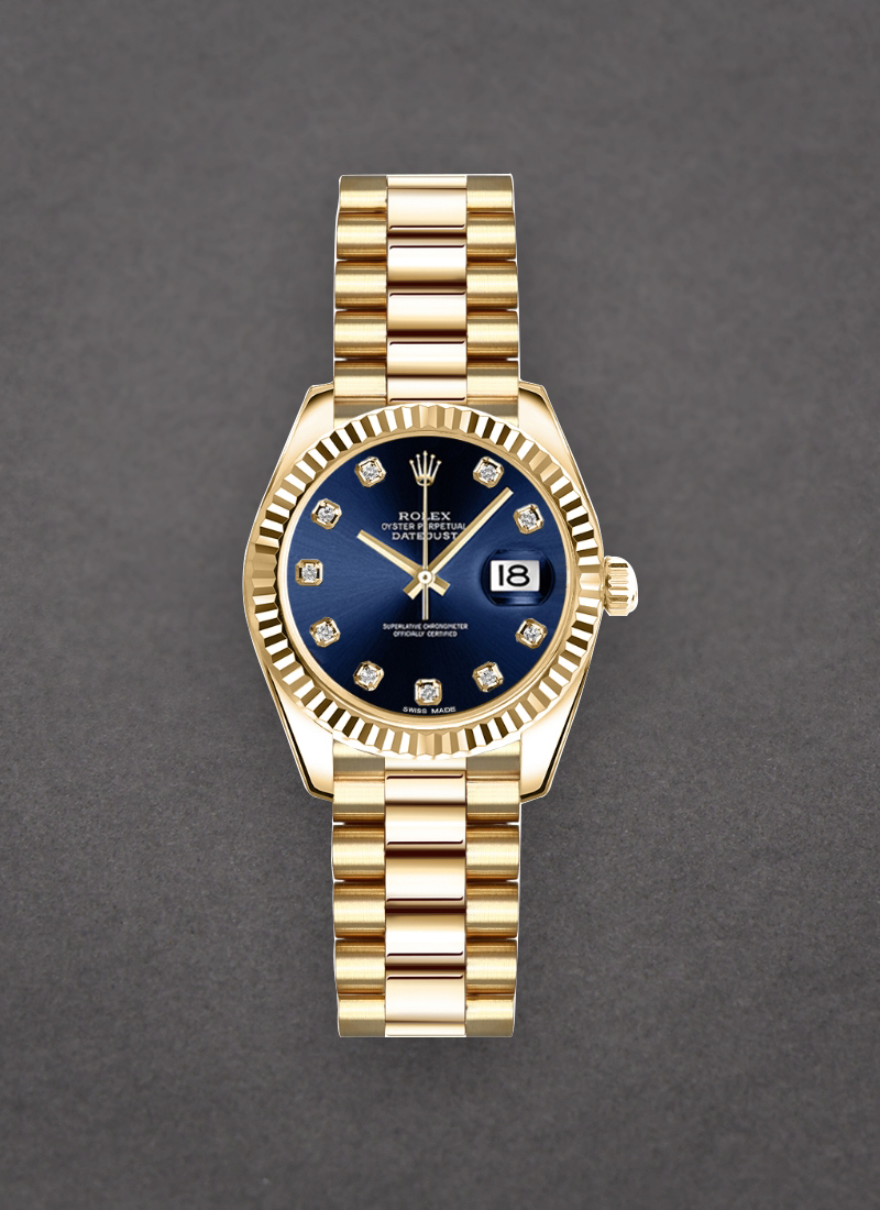 Rolex Unworn President Ladies in Yellow Gold