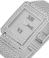 Limelight High Jewelry Rectangle - Aftermarket Stones White Gold with Diamonds on Bracelet with Pave Dial