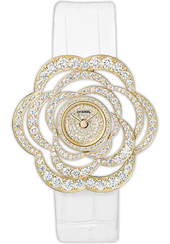 Chanel Camellia Sapphire Diamond White Gold Bracelet – Opulent Jewelers