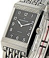  Reverso Grande Taille Steel on Bracelet  with Black Dial