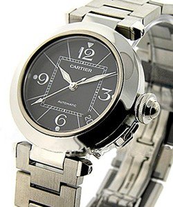 Pasha C Steel with Black Dial 