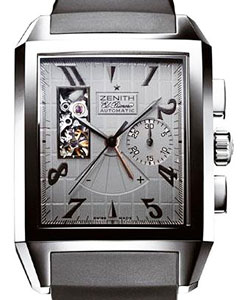 Port Royal T Open in Steel on Black Rubber Strap with Grey Dial