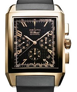Grande Port Royal in Rose Gold on Black Rubber Strap with Black Dial
