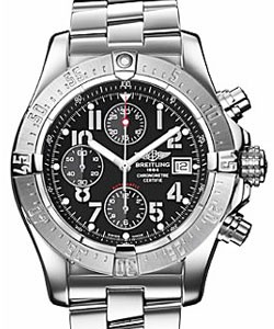 Avenger Skyland Men's in Steel Steel on Bracelet with Black Dial