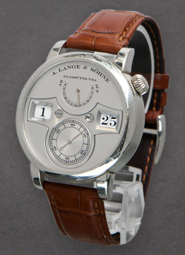 A. Lange & Sohne 140.025 Zeitwerk Double Jumping Hour in Platinium LE 200 pieces ONLY 140.025
