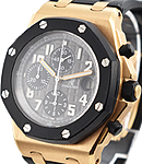 Royal Oak Rose Offshore in Rose Gold with black Rubber Bezel on Black Rubber Strap with Black Dial