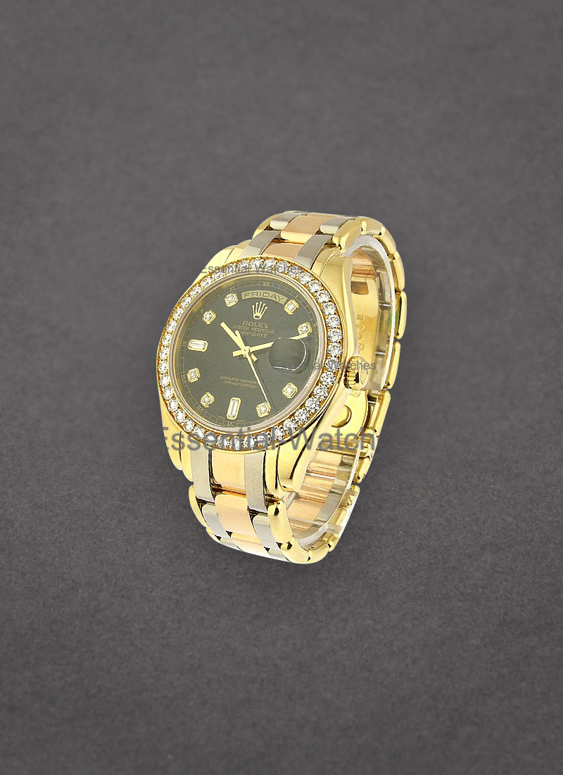 Pre-Owned Rolex Tridor Masterpiece Day Date with Yellow Gold Diamond Bezel