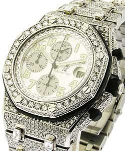 Offshore Royal Oak with Full Pave Diamonds Steel with Pave Diamonds