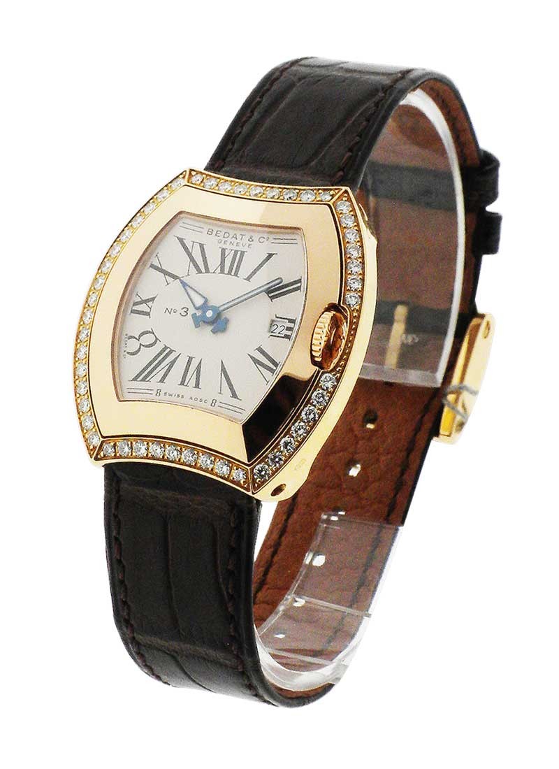 Bedat Lady's No. 3 in Rose Gold with Diamond Bezel