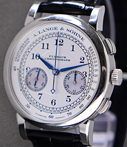 1815  Chronograph in White Gold on Black Alligator Leather Strap with Silver Dial - Original Version