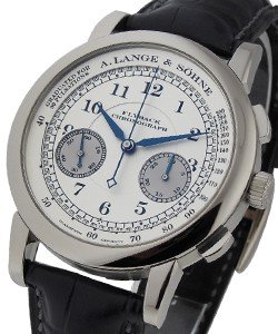 1815  Chronograph in White Gold on Black Alligator Leather Strap with Silver Dial - Original Version