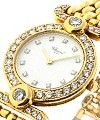 Lady's Round Classique Yellow Gold on Bracelet with Diamond Case  