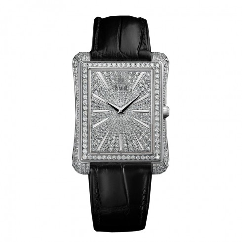 Black Tie Emperador XL White Gold Enrusted with Diamonds