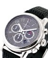 Mille Miglia Chronograph Steel on Rubber Strap with Grey Dial