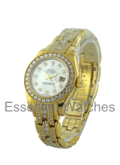 Rolex Unworn President 26mm Crown Collection in Yellow Gold with Diamond Bezel