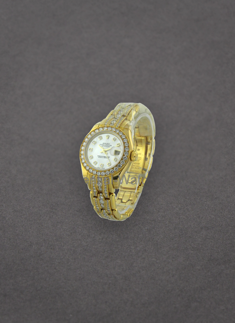 Rolex Unworn President 26mm Crown Collection in Yellow Gold with Diamond Bezel