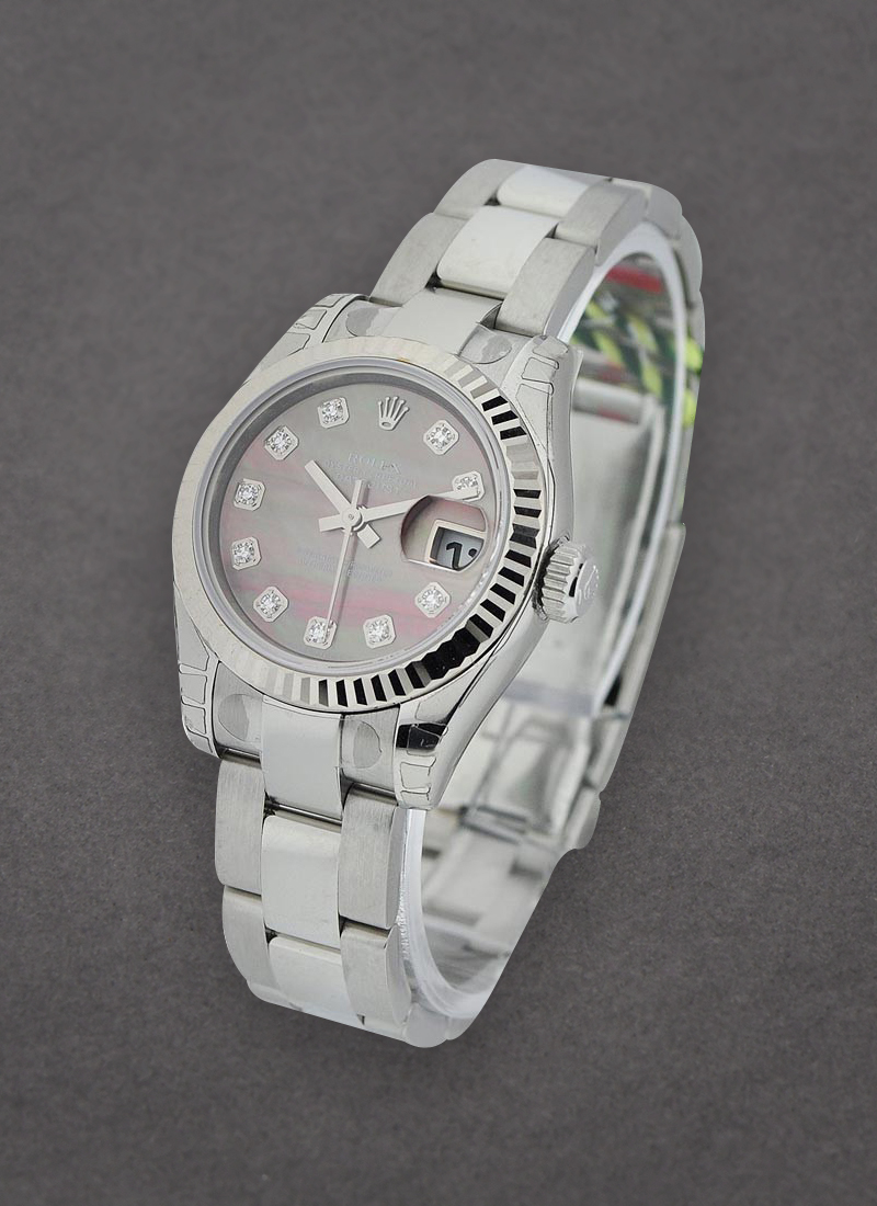 Rolex Unworn Datejust Ladies 26mm in Steel with White Gold Bezel