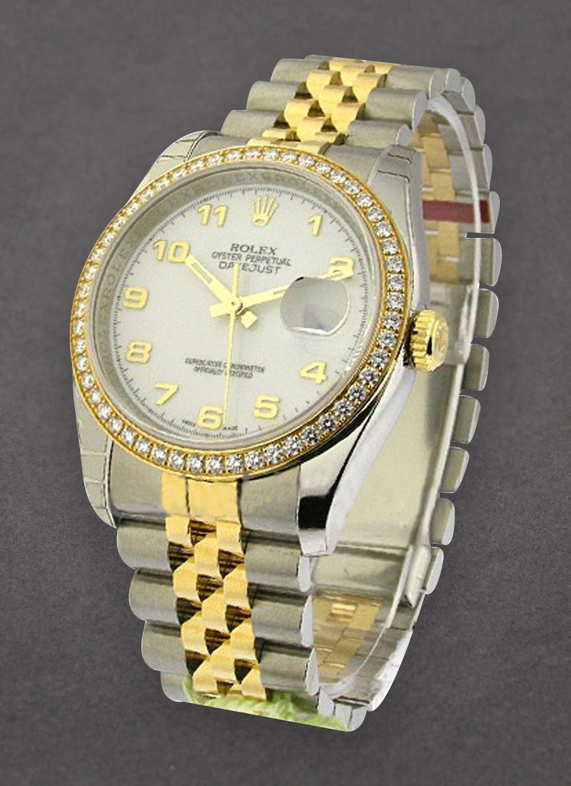 Rolex Unworn Datejust Ladies 26mm in Steel with Yellow Gold Diamond Bezel