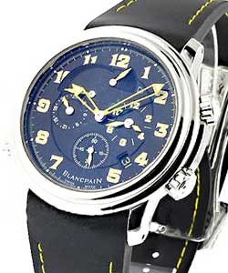 Leman Alarm GMT East Coast Jewelers Steel on Strap with Black Dial  