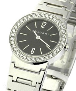 Bvlgari-Bvlgari 26mm White Gold White Gold on WG Bracelet wth Diamond Bezel