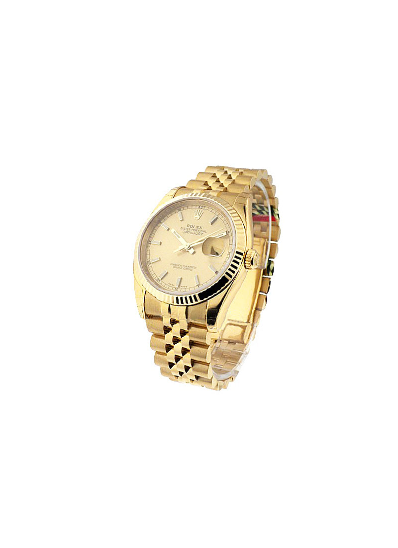 rolex datejust 36mm gold