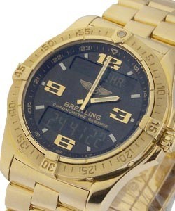 Aerospace Professional in Yellow Gold Yellow Gold on Bracelet with Black Dial