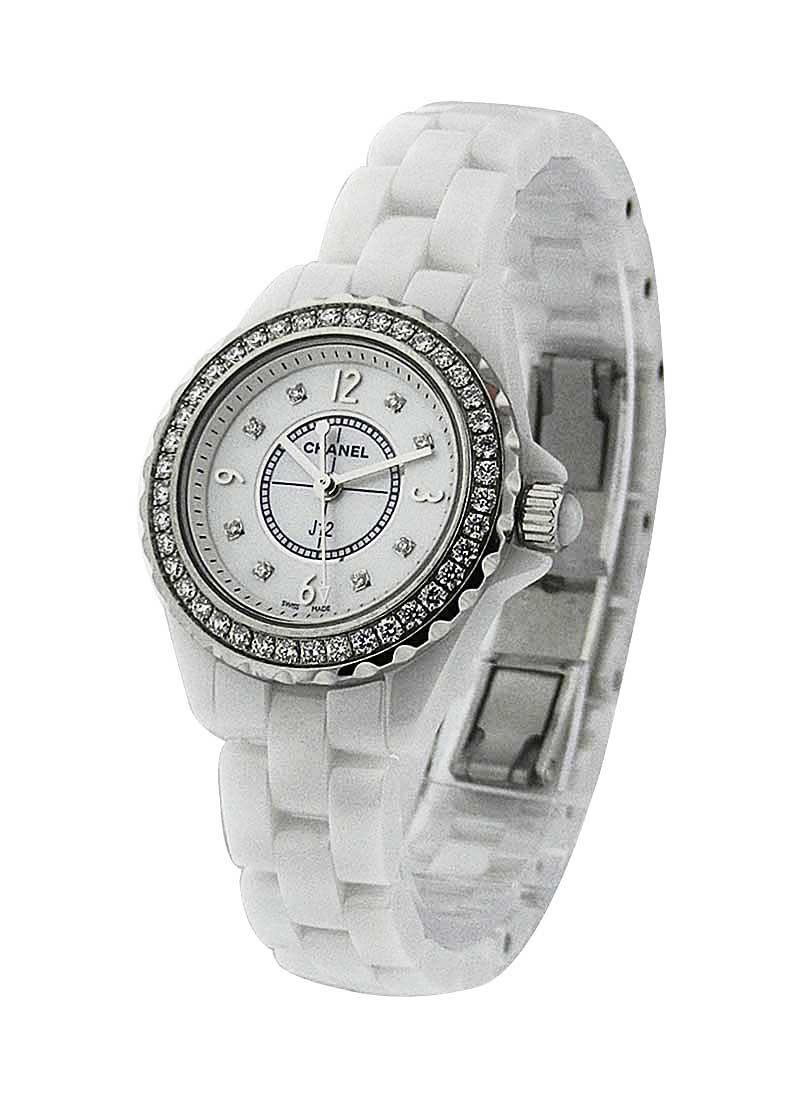 Chanel J12 Diamond White Ceramic Ladies Watch H0967 845960021005