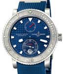 Blue Max Marine Diver - Limited Edition of 999 pcs Steel on Rubber with Blue Dial