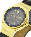 Porsche Design Chronograph Moon Phase in Yellow Gold Yellow Gold on Strap with Blue Dial - Quartz