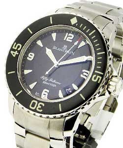 Fifty Fathoms Sport 45mm in Stainless Steel on Steel Bracelet with Black Dial